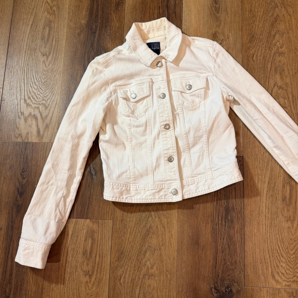 Vintage Y2K White Denim Jacket Vintage Y2K Jacket Vintage Denim Jean Jacket